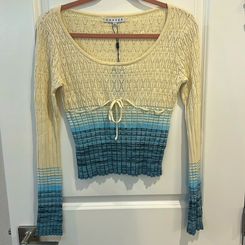 net CHASER Bandera Sweater Long Sleeve Tee